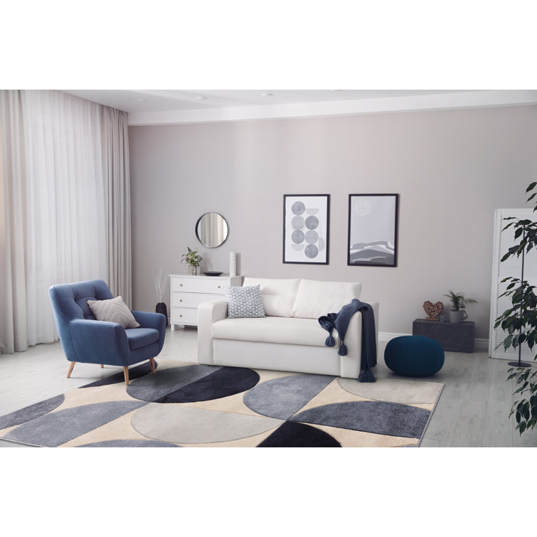 Corrigan Studio Lovis Geometric Machine Woven Area Rug Wayfair.co.uk